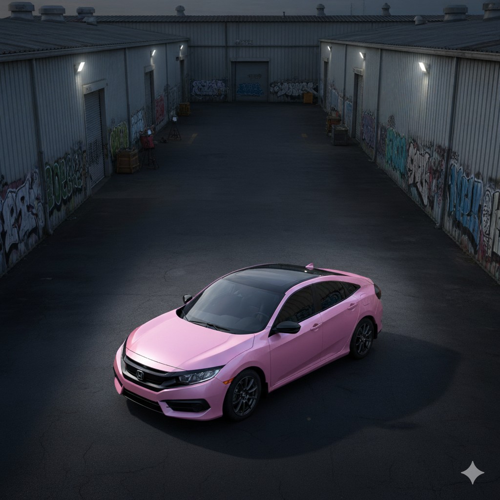 Car : Drone View Angle
